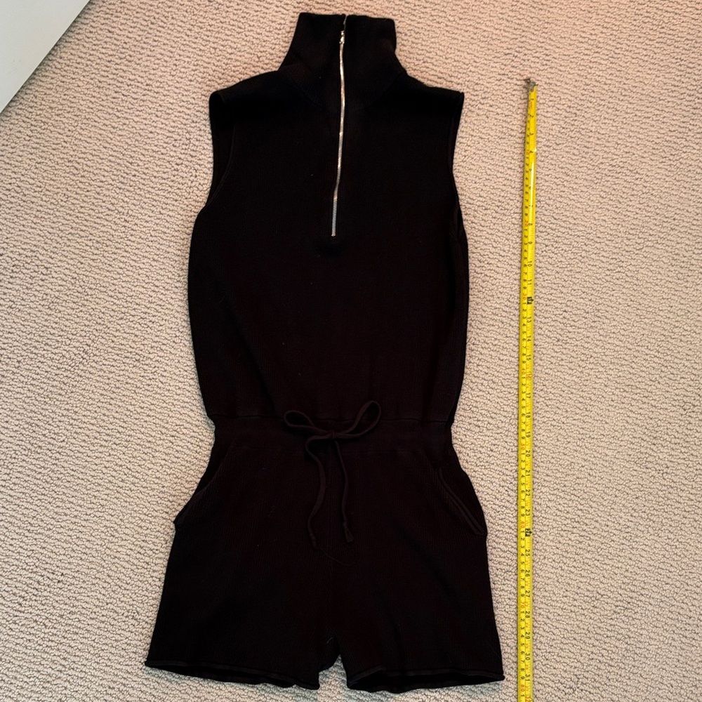 Black Knit shortall